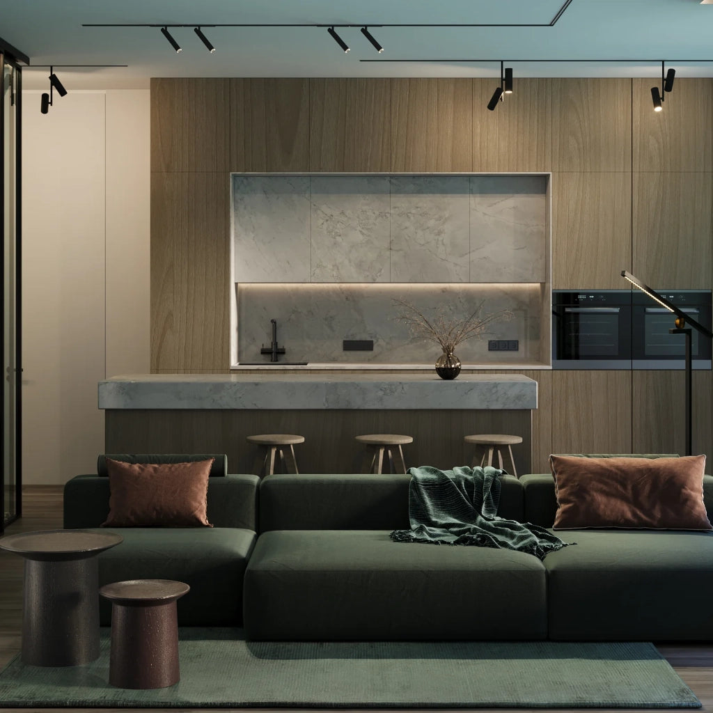 Maytoni Lampada da Binario moderna Exility Elti Duo 1 luce LED integrato nero alluminio