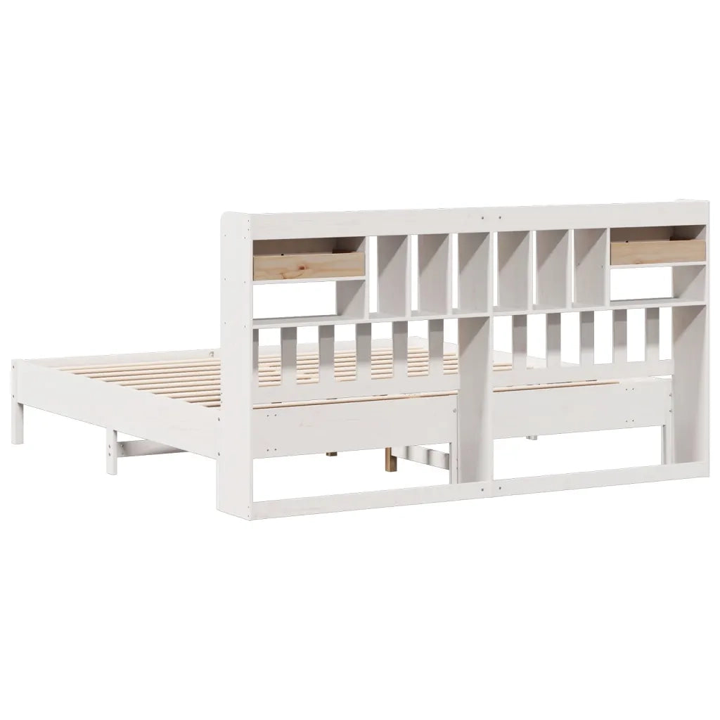 Giroletto con Libreria senza Materasso 180x200 cm in Legno Pino 3322901