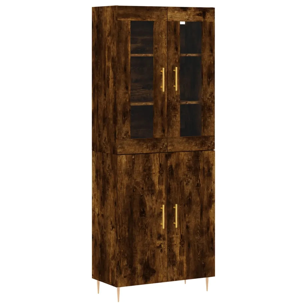 Credenza Rovere Fumo  69,5x34x180 cm in Legno Multistratocod mxl 77645