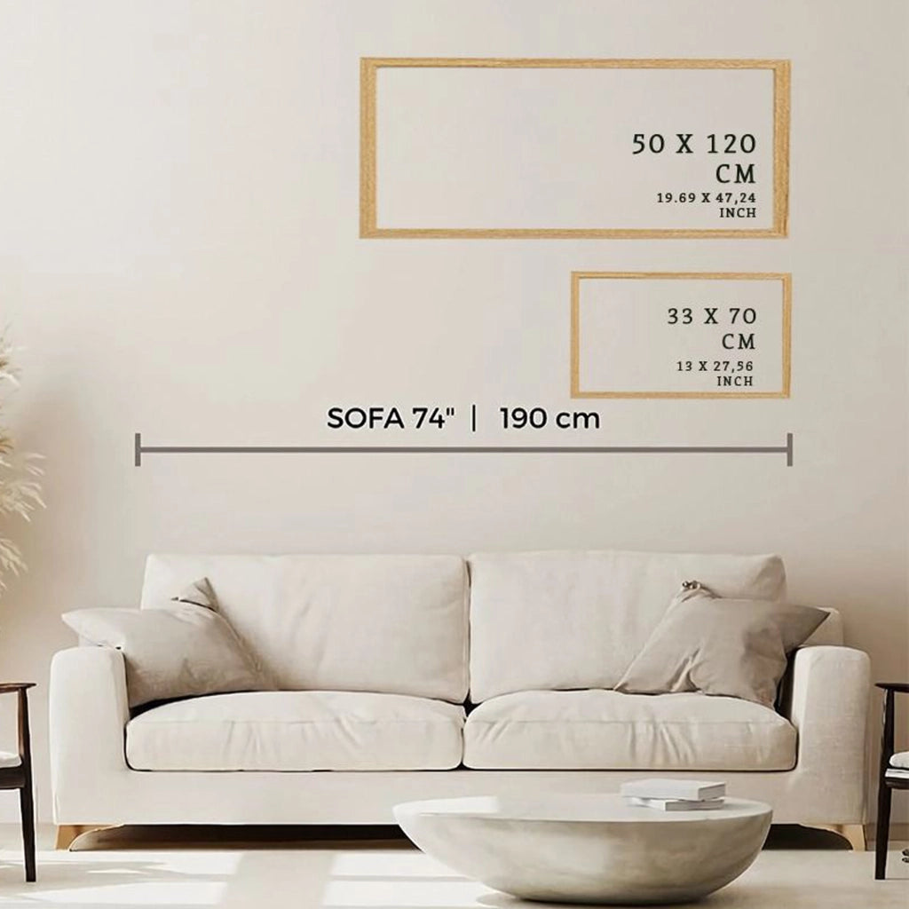 Mirevalo, Quadro Materiale Struttura in Legno Nobilitato, 50x120h cm Multicolore