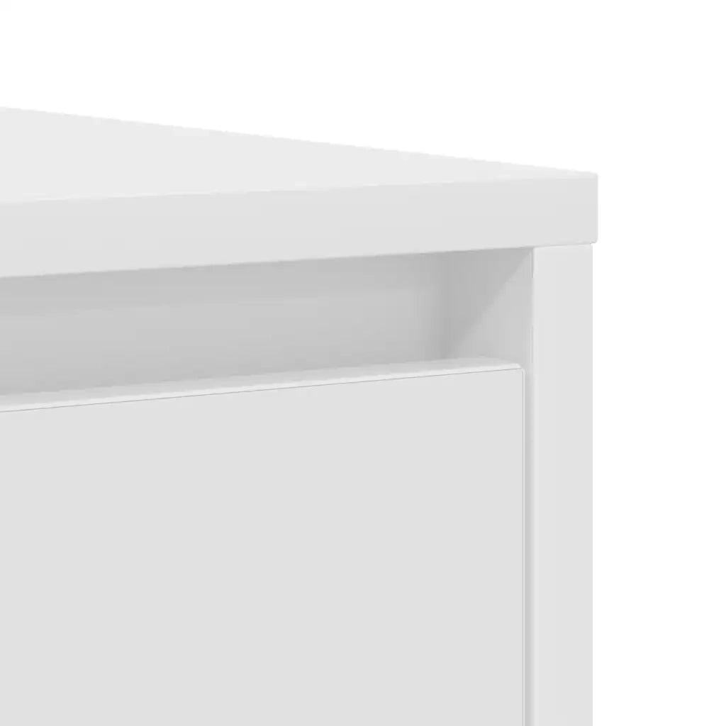 Credenza | Madia | Buffet da pranzo | Armadio da pranzo Bianca 85x34x76 cm in Legno Multistrato
