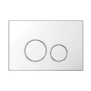Placca di scarico doppio tasto in ABS cromato