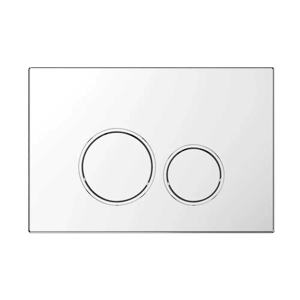 Placca di scarico doppio tasto in ABS cromato