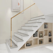 Set di 2 Profili Bunschoten Coprigradini Arrotondati in PVC 120 x 32 x 4,6 cm Effettto Rovere Grigio NEU.HOLZ