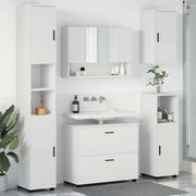 Set di mobili per il bagno con cassetto con porta 5 pcs Bianco 3393063