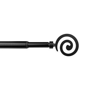 BASTONE METALLO D 12/9  70/120CM SPIRALE NERO- 6,0 pz