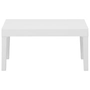 Tavolino da salotto | Tavolino da caff¨¨ | Tavolino da Soggiorno per Giardino in Plastica Bianco