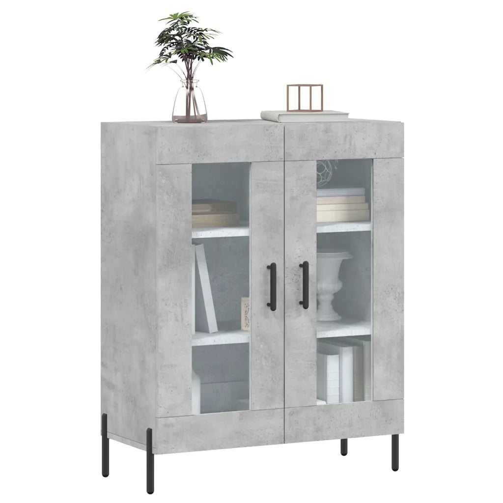 Credenza-Buffet-Armadio da cucina Grigio Cemento 69,5x34x90 cm in Legno Multistrato 577957