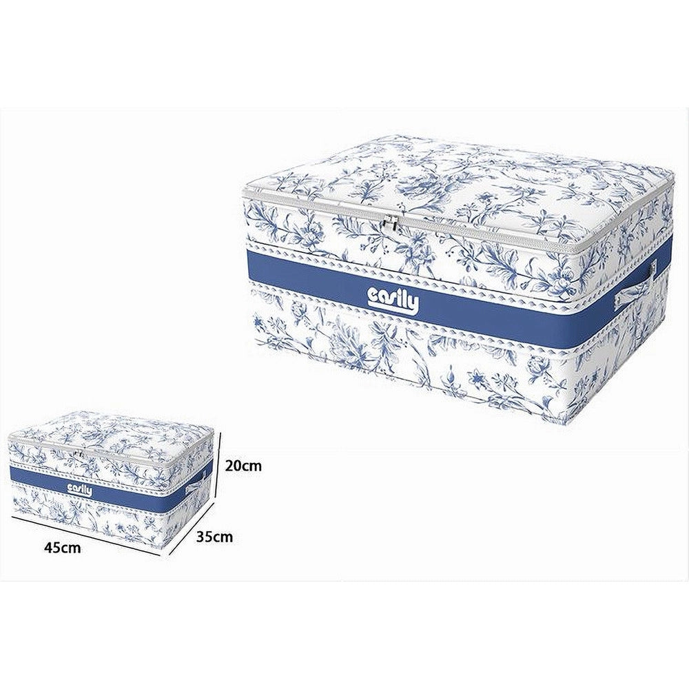 Trade Shop - Box Portatutto Scatola Salvaspazio Contenitore Organizer 45x35x20cm Fantasia 87319 -