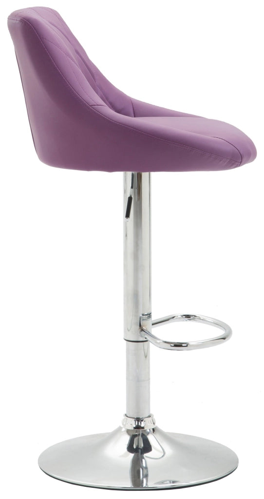 Set 2 sgabelli LAZIO in similpelle viola