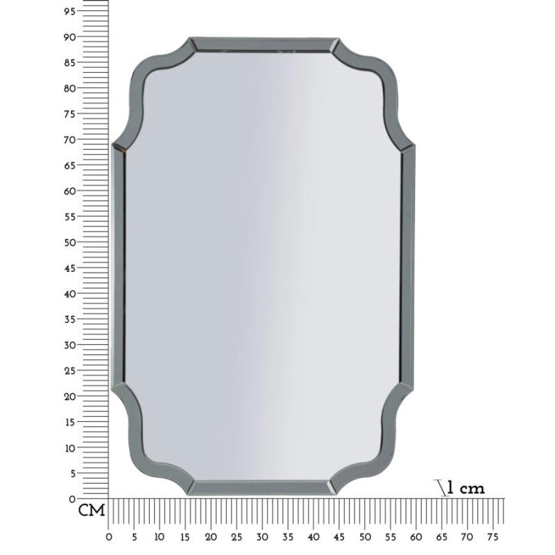 Specchio Da Muro Istanbul Grigio cm 60x1x90 (misura Specchio cm 54x84,5)
