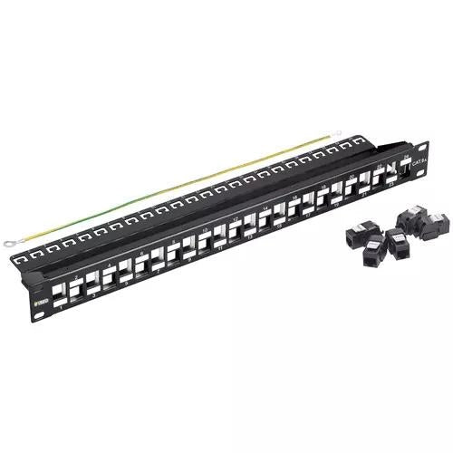 PATCH PANEL 24 PORTE RJ45 CAT 5E UTP 1U PER RACK