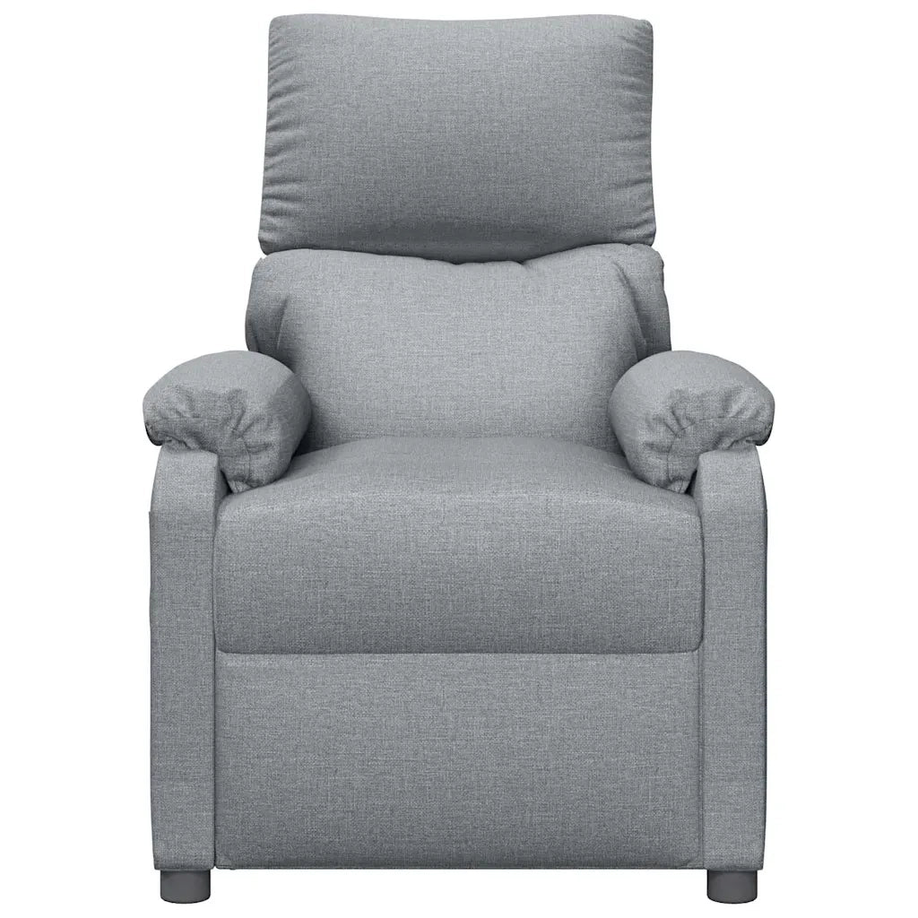 Divano Sedia-Poltrona Massaggiante in Tessuto Grigio Chiaro 755580