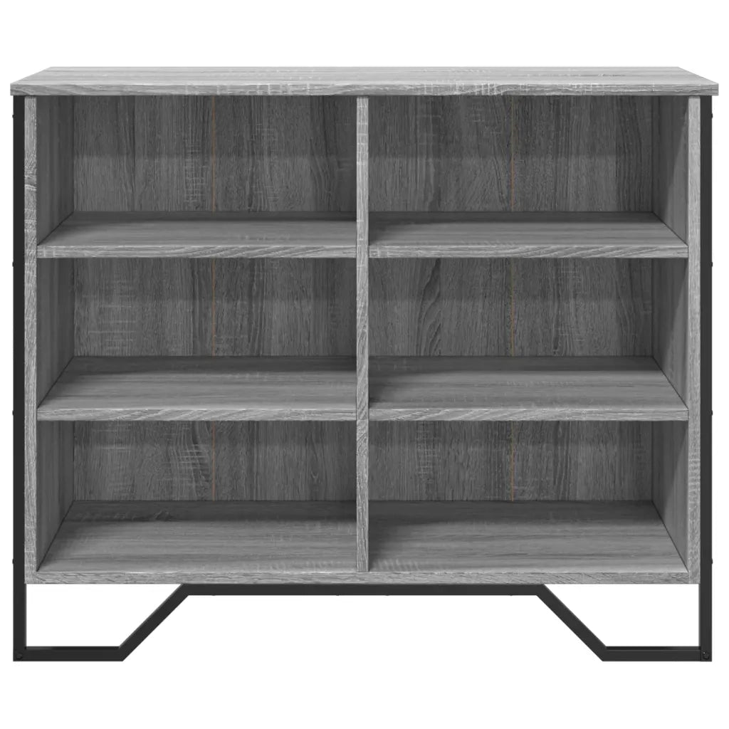 Credenza Grigio Sonoma 91x35,5x74,5 cm in Legno Multistrato