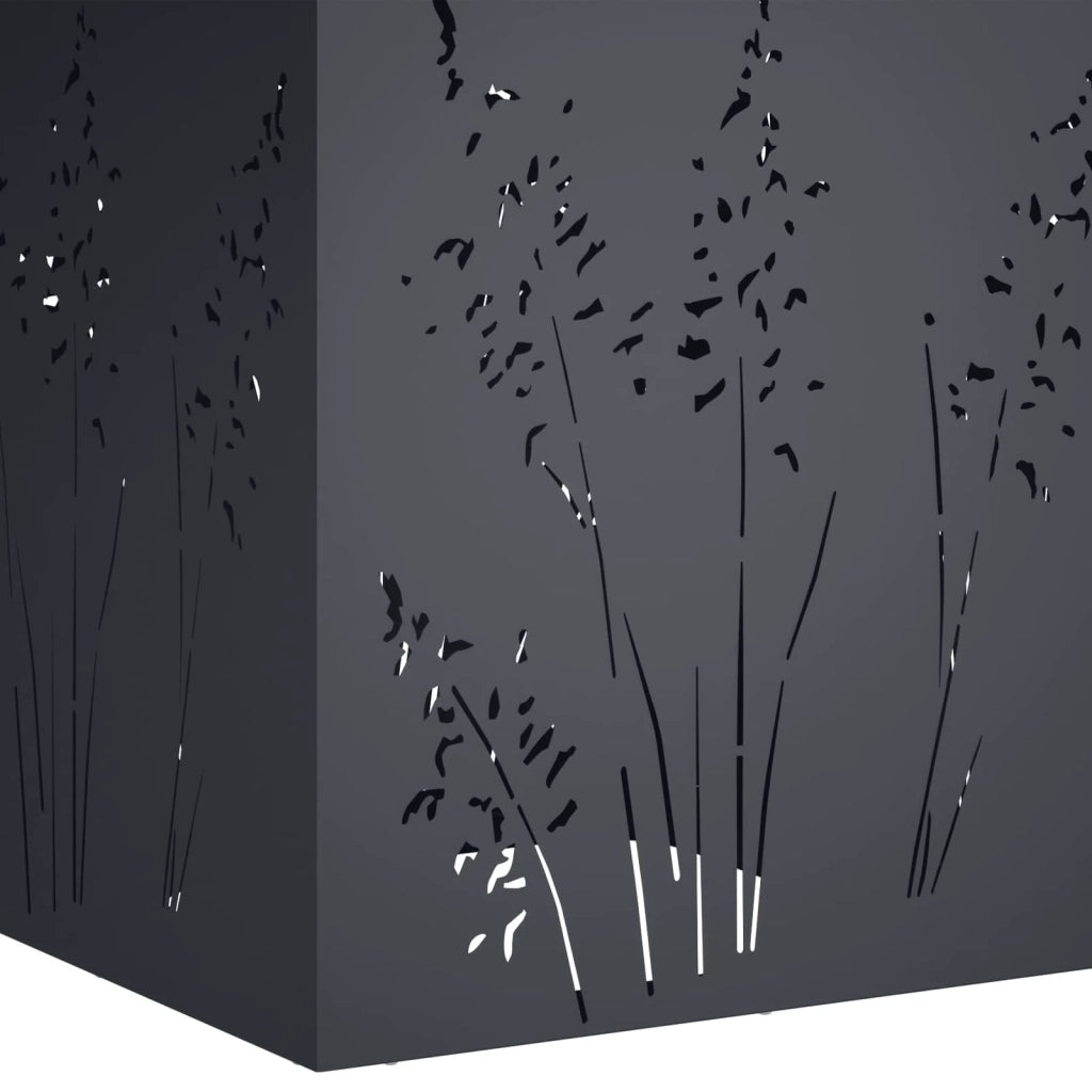 Vaso da giardino 2 pz Antracite 50 x 50 x 75 cm 8005769