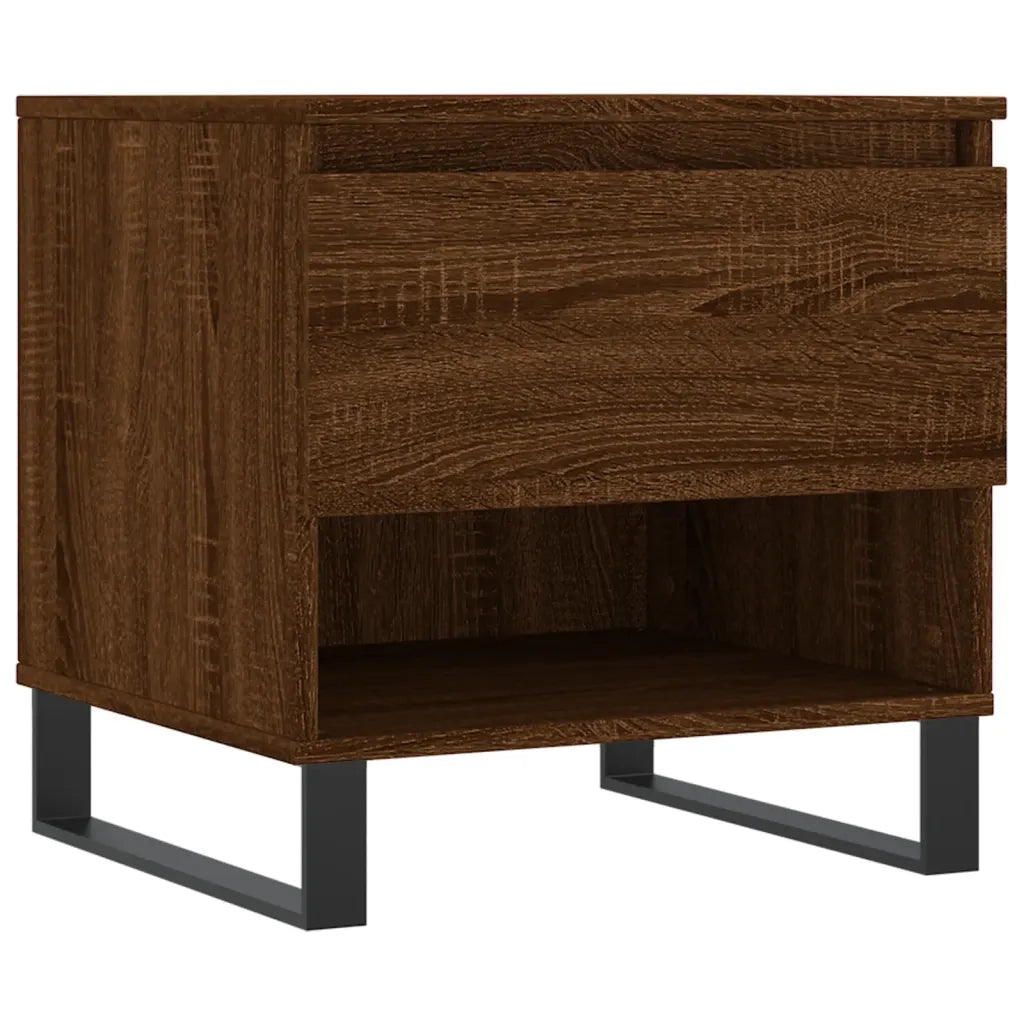 Tavolini Salotto 2pz Rovere Marrone 50x46x50 Legno Multistrato 830939