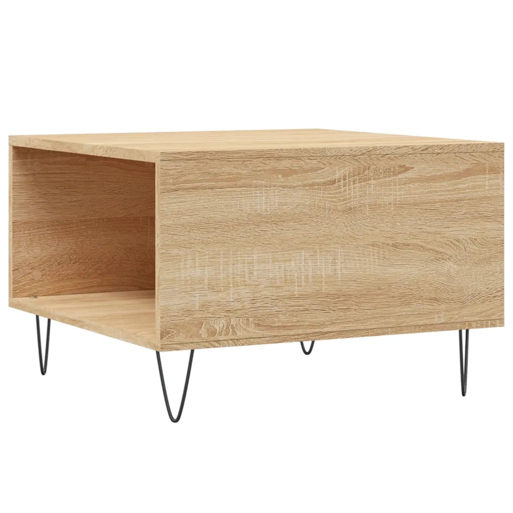 Tavolino Salotto Rovere Sonoma 55x55x36,5 cm Legno Multistrato