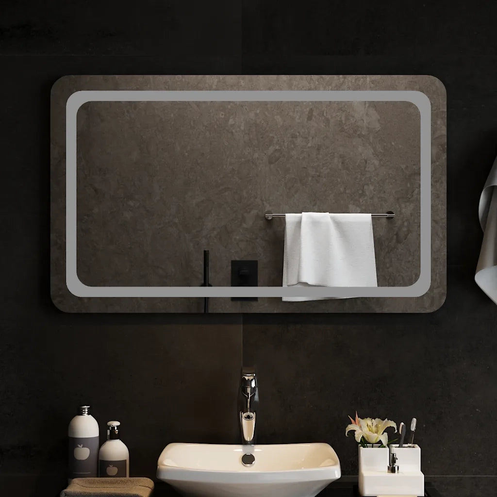 Specchio da Bagno con Luci LED-Specchio per Bagno 100x60 cm 447941