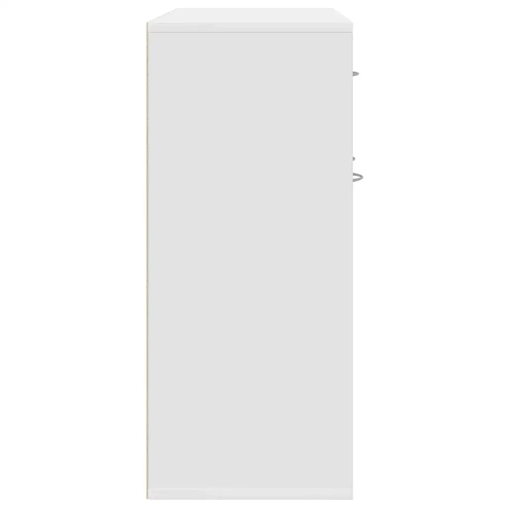 Credenza-Buffet-Armadio da cucina Bianca 88x30x70 cm in Legno Multistrato