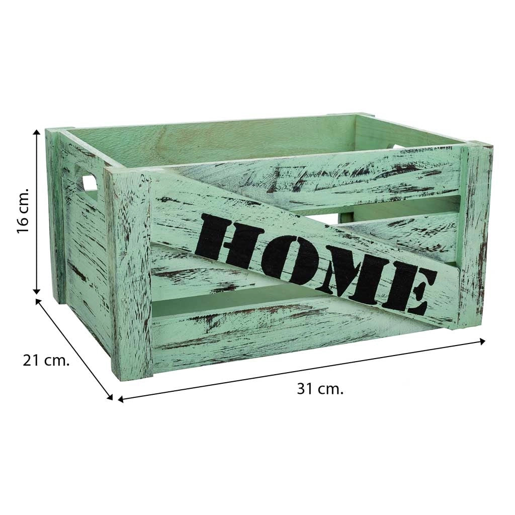 Cassettiera in legno set 2 pezzi 36x26x18