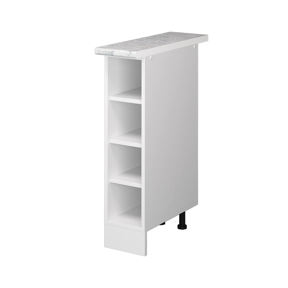 Vicco Scaffale da cucina Bianco 20 cm , PL Marmo
