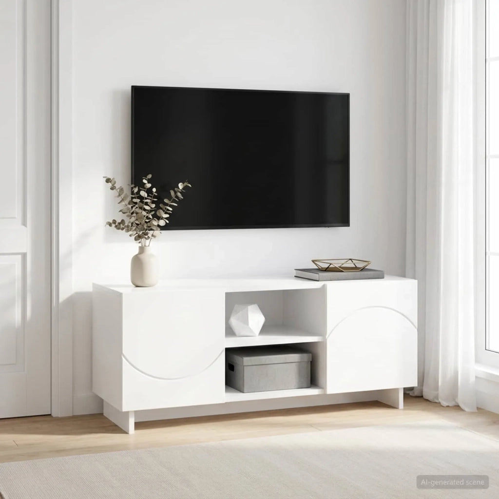 Supporto TV 90 x 34.5 x 40 cm Bianco Legno ingegnerizzato 8011477