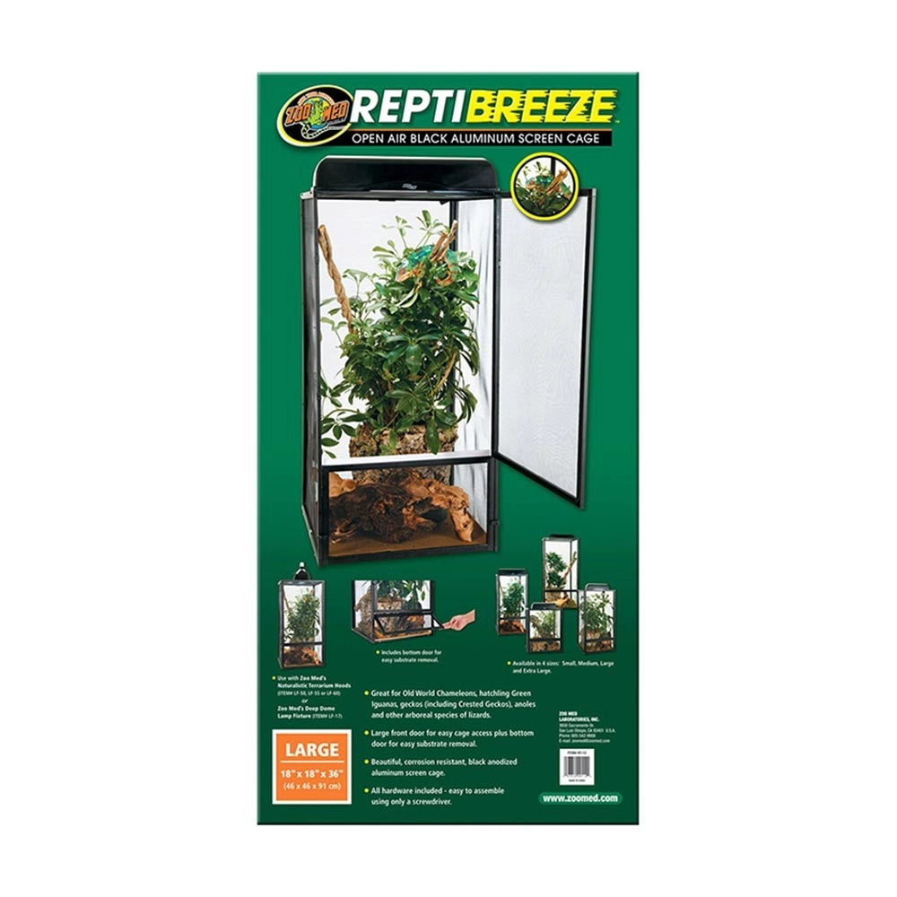 Zoomed ReptiBreeze - gabbia in alluminio Modello: L