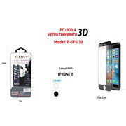 Trade Shop - Pellicola Per Iphone 6 In Vetro Temperato 3d Ultra Liscia Maxtech P-ip6 3d -