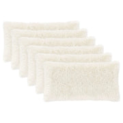 Federa 6 pcs HEERLEN Bianco 40 x 80 cm Fleece PV 910127