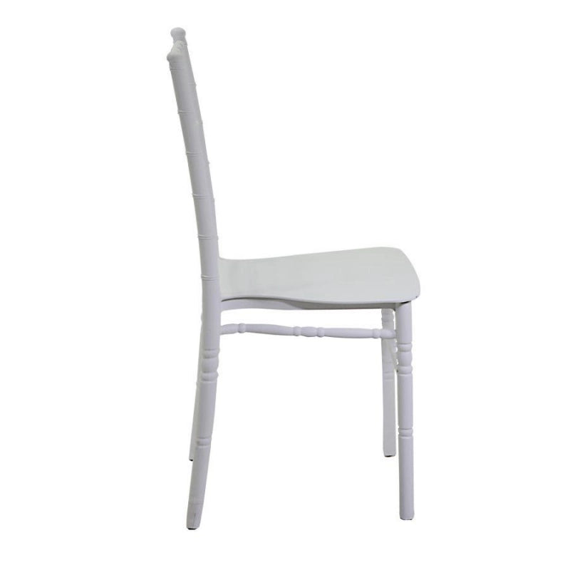 Sedia polipropilene chiavari bianco cm 40x43h90