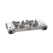Fornello campeggio brunner 0708017n devil double grill cromo