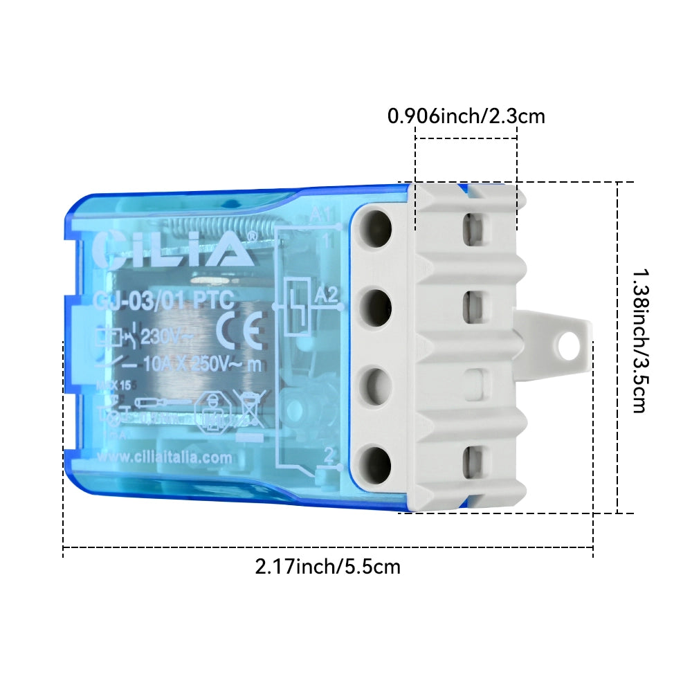 Rel¨¨ Interruttore Impulsi 230V 10A ¨C zephmum ¨C Bianco 1NO