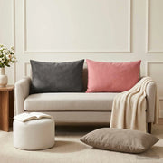 Cuscino con cuscino HEERLEN 2 pz Rosa Velluto 927543