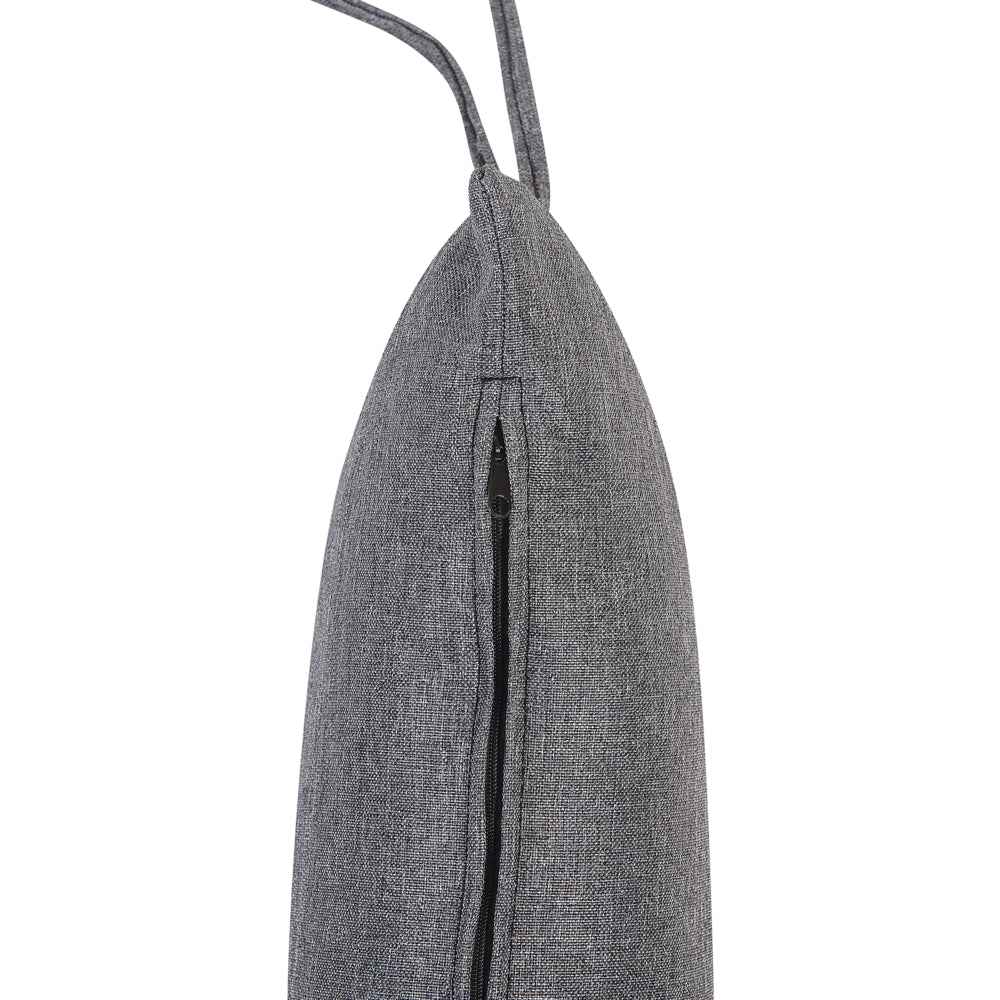 Sedia sospesa poltrona pensile in rattan grigio senza supporto a forma di uovo per interni ed esterni Boho