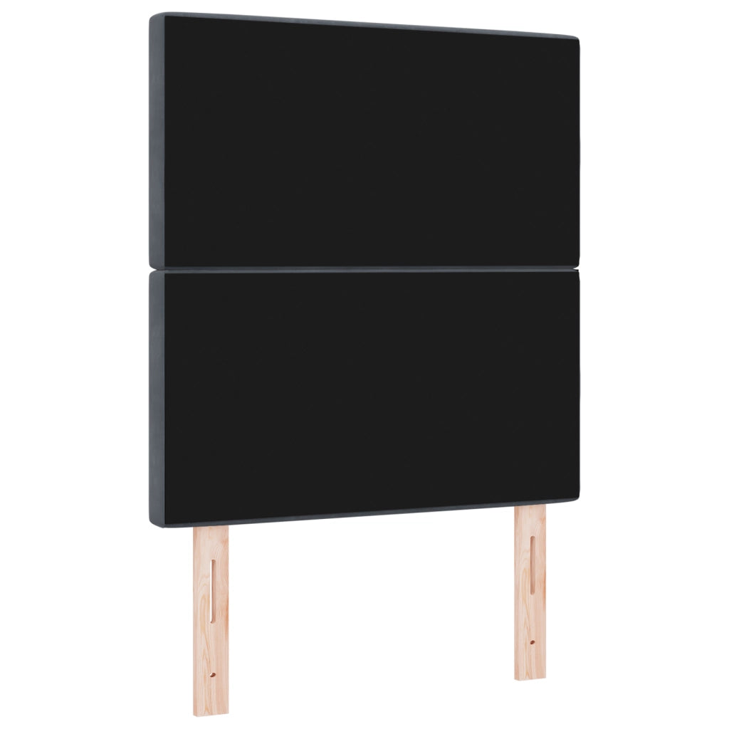 Testiera LED Grigia Scura 80 cm Velluto