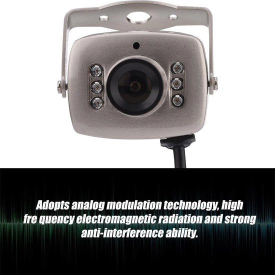 Mini-camera per la videovigilanza - 6 LED 36 mm cablata CMOS camera di sicurezza con visione notturna.