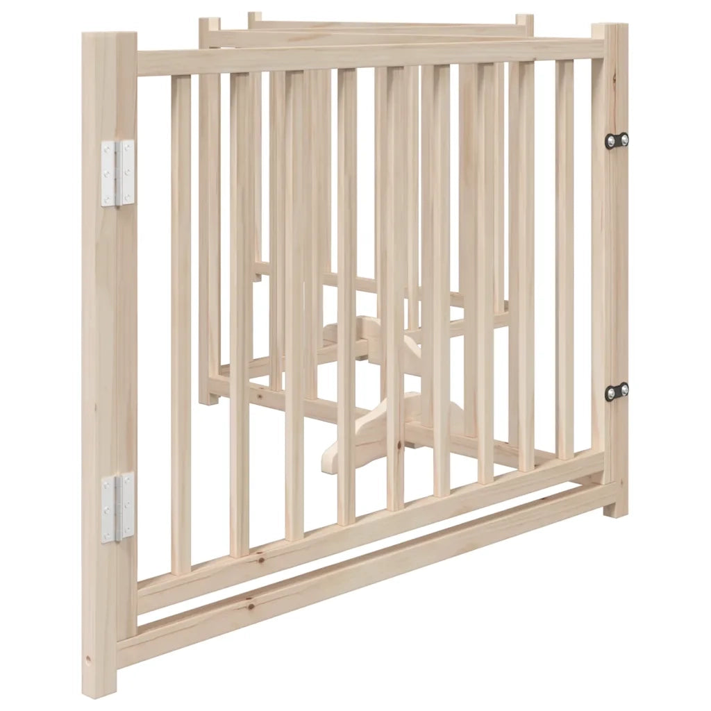 Cancello Cani Porta Pieghevole 4 Pannelli 320 cm Massello Abete CFW7371255