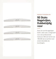 Viti per unghie 50 pezzi - 180/240 corpi di viti - viti per unghie a doppia faccia - viti per unghie per acrilico/nagel adesivo - manico/hobby - qualità professionale - viti per unghie