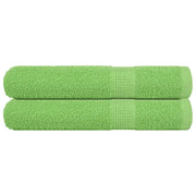 Asciugamani 2 pz Verde Mela 100x200 cm 360 g/mÂ² 100% Cotone