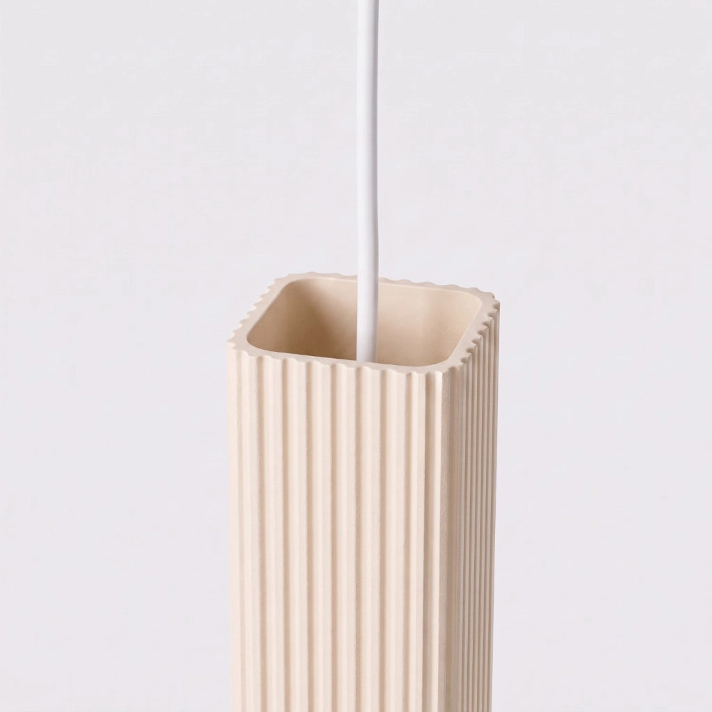 Lampada a sospensione RAYO 3P beige