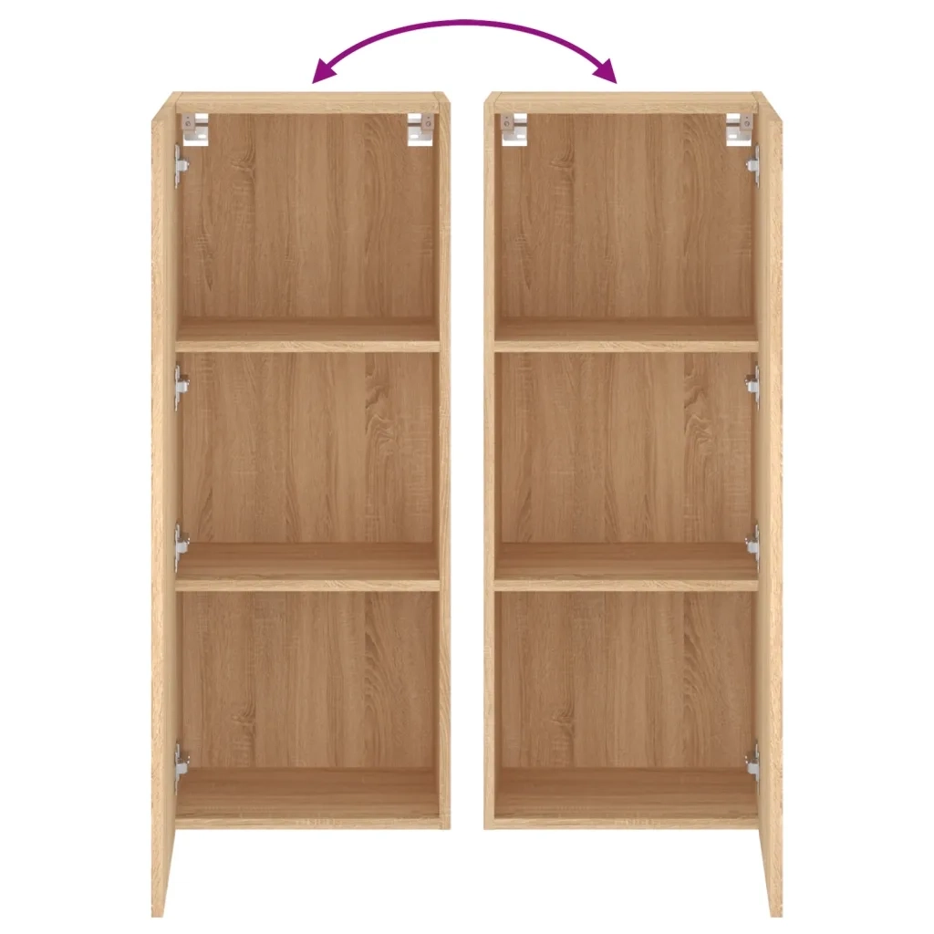 Mobile TV Parete | Armadietto TV | Mobile Porta TV Rovere Sonoma 40,5x30x102 cm Legno Multistrato
