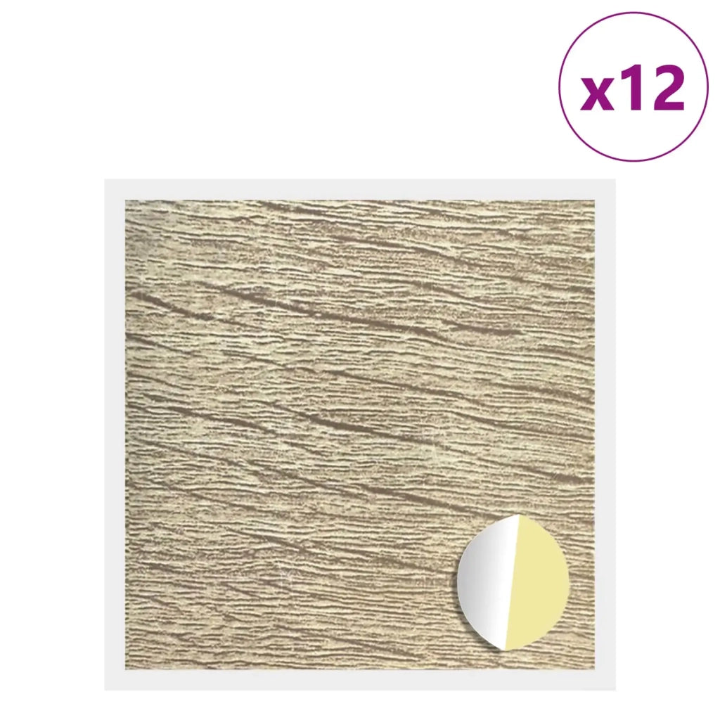 Copertura Vite Adesiva 12 pcs Rovere Sonoma Ø 20 x 0,5 mm 864640
