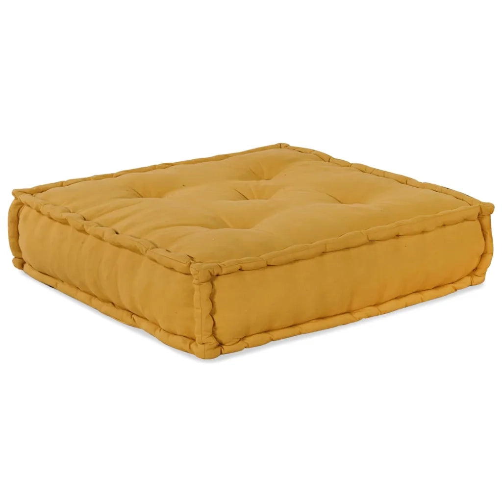 vidaXL Cuscino 2 pcs Giallo 70 x 70 x 36 cm Poliestere