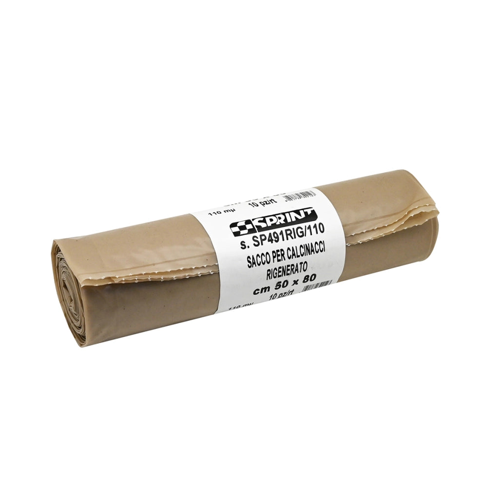 10 PZ SACCHI SPAZZATURA CALCINACCI EXTRA FORTE- cm 50 x 80- senza- pezzi 1