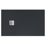 PIATTO DOCCIA RETTANGOLARE IN MARMORESINA GRAFITE MODELLO STONE FREE H2,8 - CM 70X140  - BAR