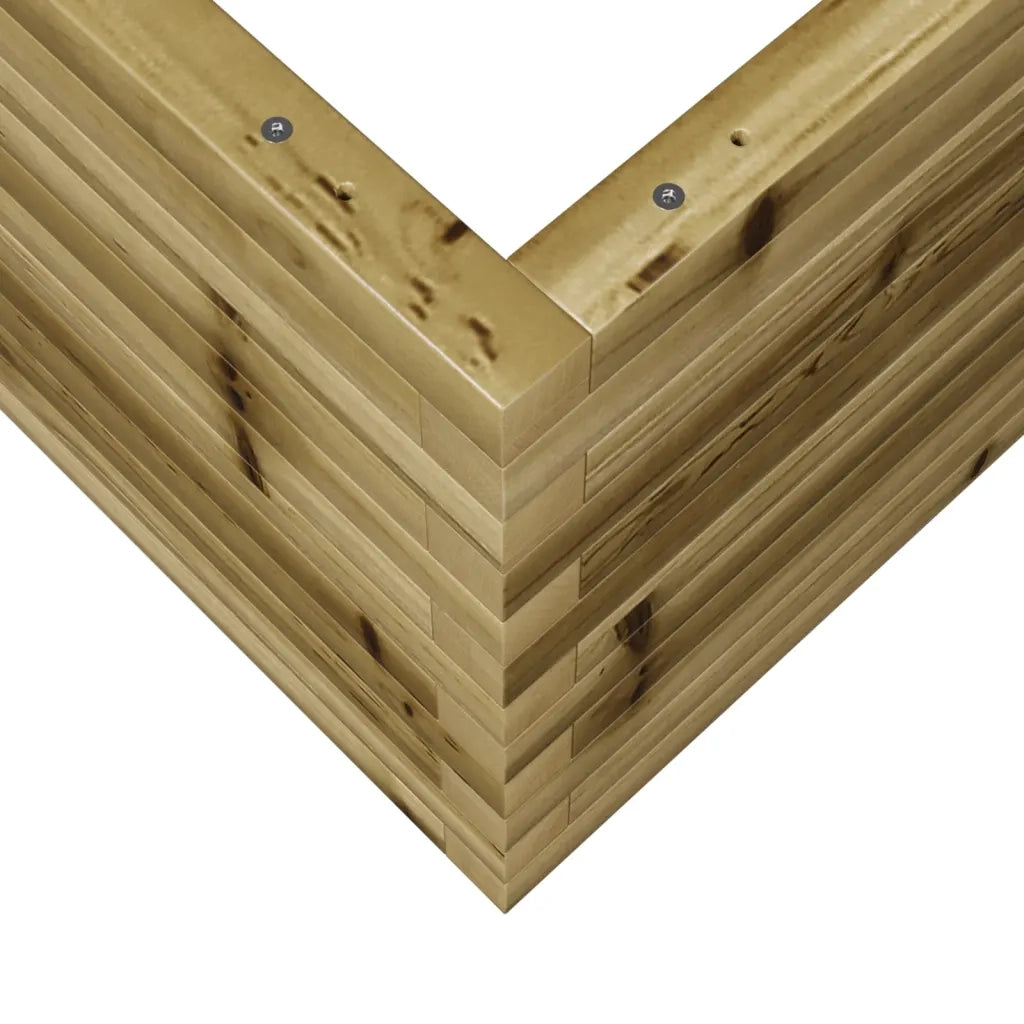 Fioriera da Giardino-Vaso da Esterno 50x50x45,5 cm in Legno di Pino Impregnato
