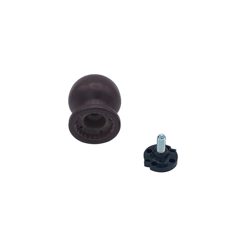Pomolo fisso per porta SAGUATTI 869/50UAB in alluminio marrone opaco