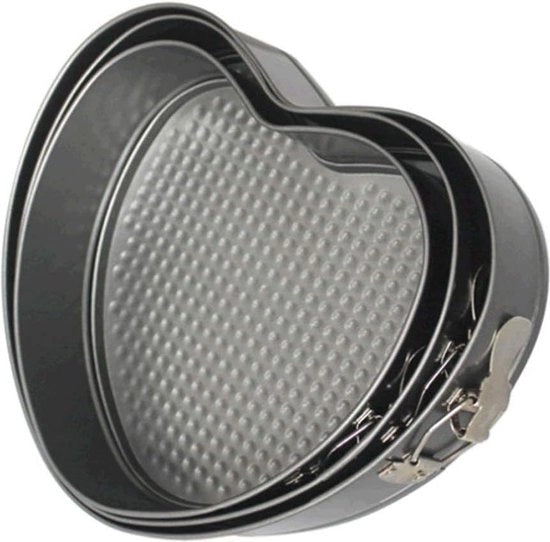 Set di 4 Forme per Torta con Fondo Rimovibile - Pans per Torta con Fondo Liscio - Pans per Torta Ronde Senza Borchie - 24cm 26cm 28cm