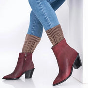 Due Pair di Calzettoni per Gamba - Nero/Bruno - Cotone/Poliester - Accessorio Invernale - Stile e Caldo - Calzettoni per Gamba