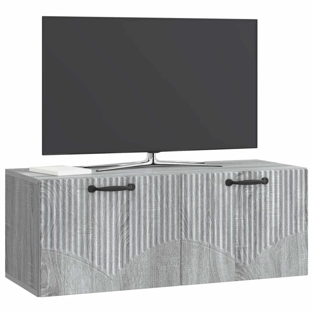 Mobile Porta TV da Muro Grigio Sonoma 78,5 x 31 x 30 cm